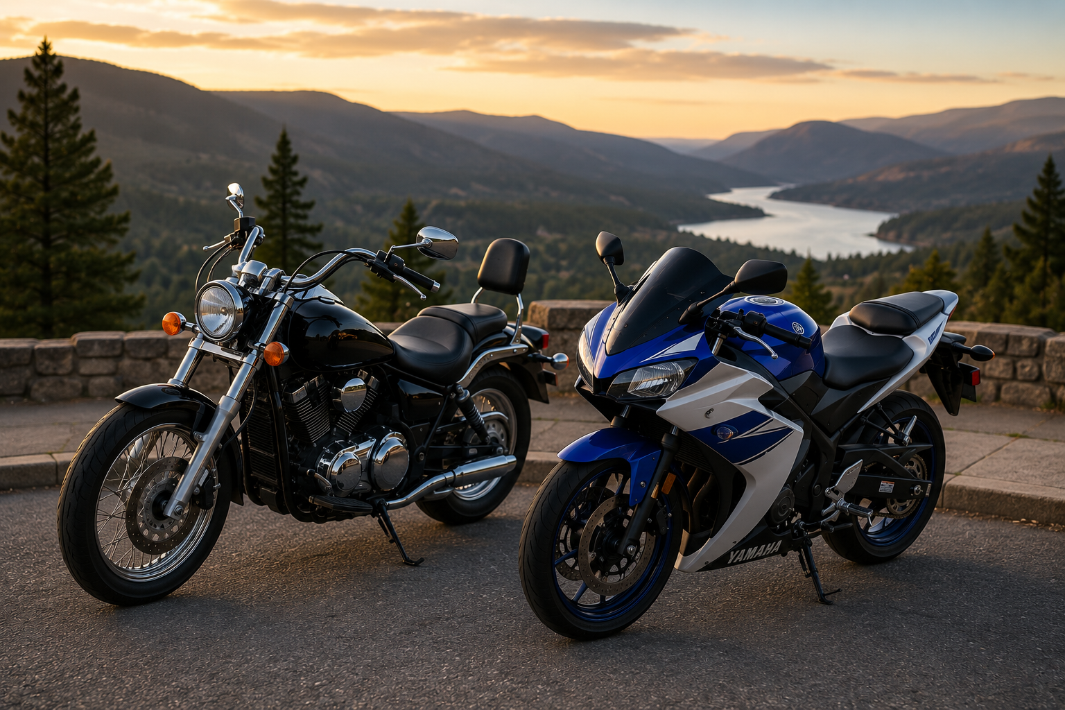 motorcycles